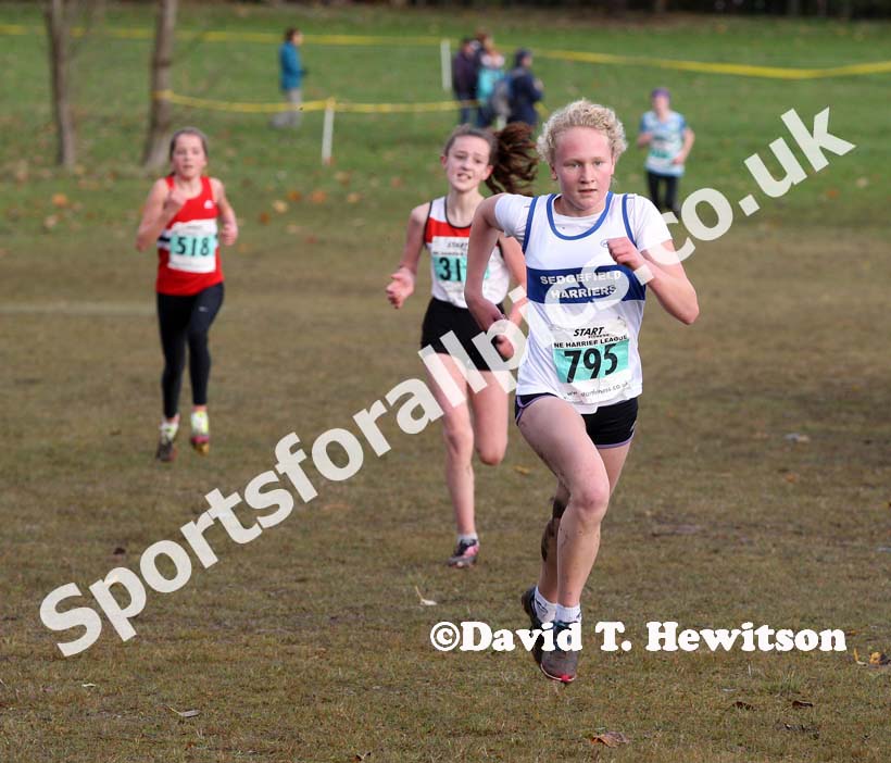 Under-13 girls winner NEHL, Jarrow. David T. Hewitson/Sports for All Pics